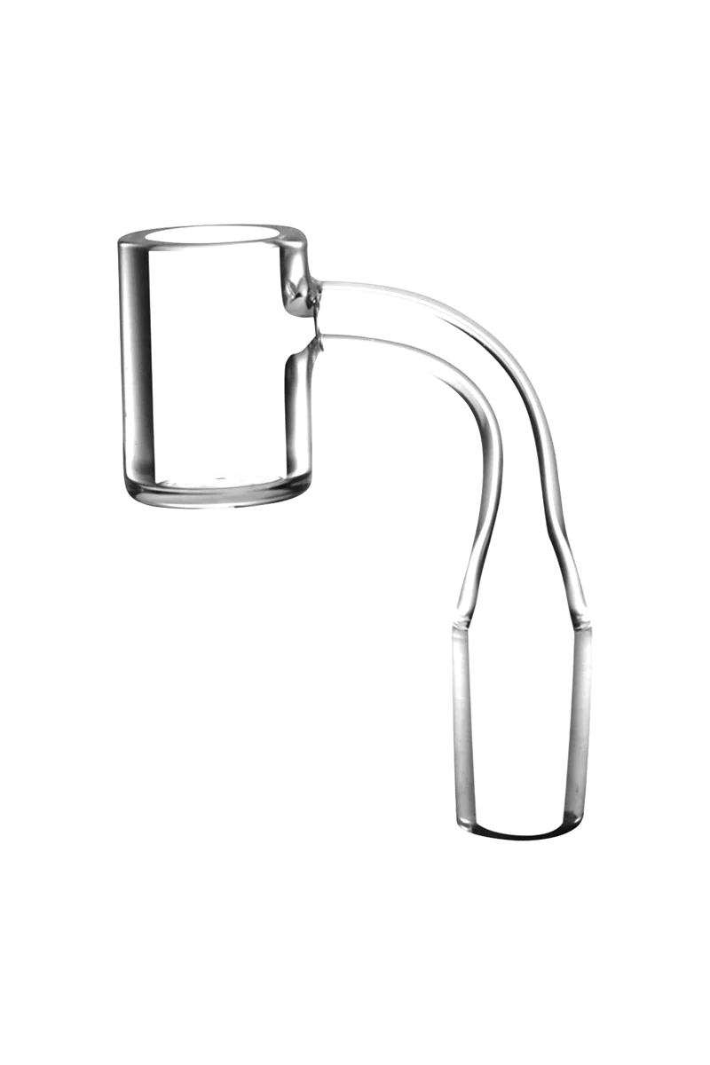 Pulsar Quartz Deep Bucket Banger, 4mm Thick for Dab Rigs, Angled Side View on White