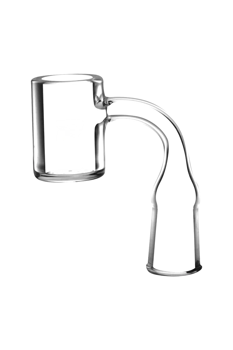 Pulsar Quartz 4mm Thick Deep Bucket Banger for Dab Rigs, 90° Side View on White Background