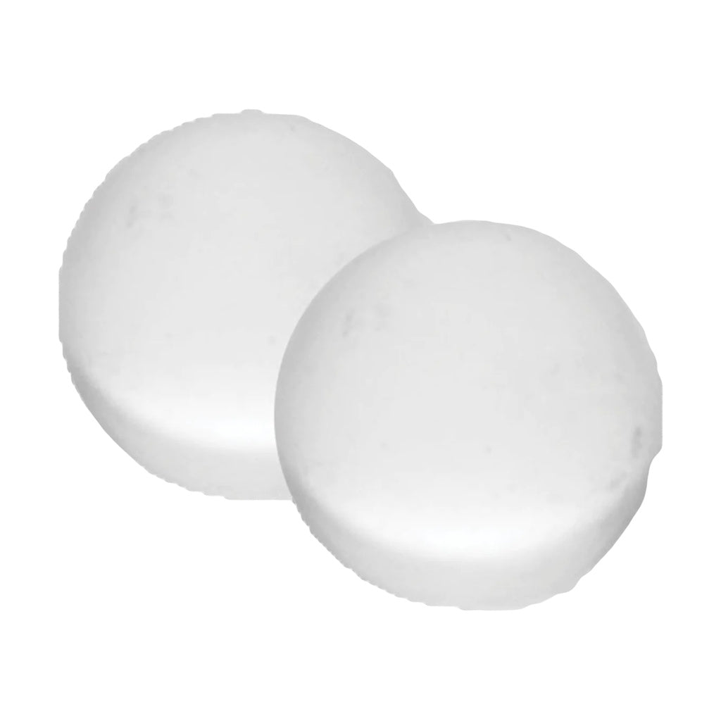 Pulsar Quartz Terp Beads 12mm 2-Pack for Dab Rigs, High-Quality Quartz, Top View