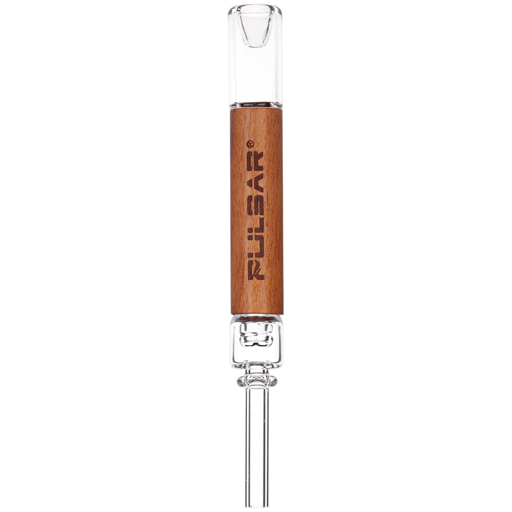 Pulsar Quartz & Rosewood Deco Dab Straw | Integrated Tip | 5.75"