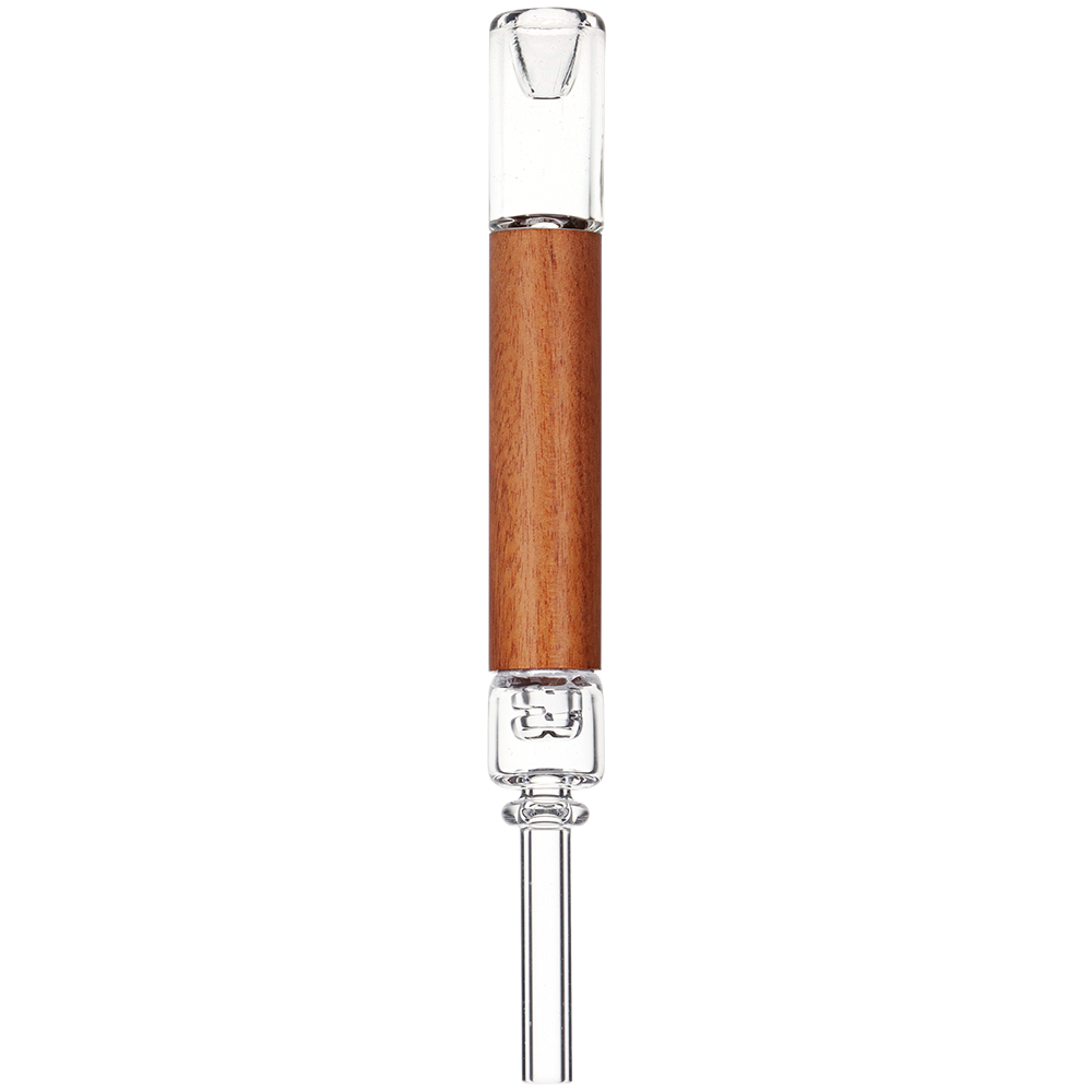 Pulsar Quartz & Rosewood Deco Dab Straw | Integrated Tip | 5.75"