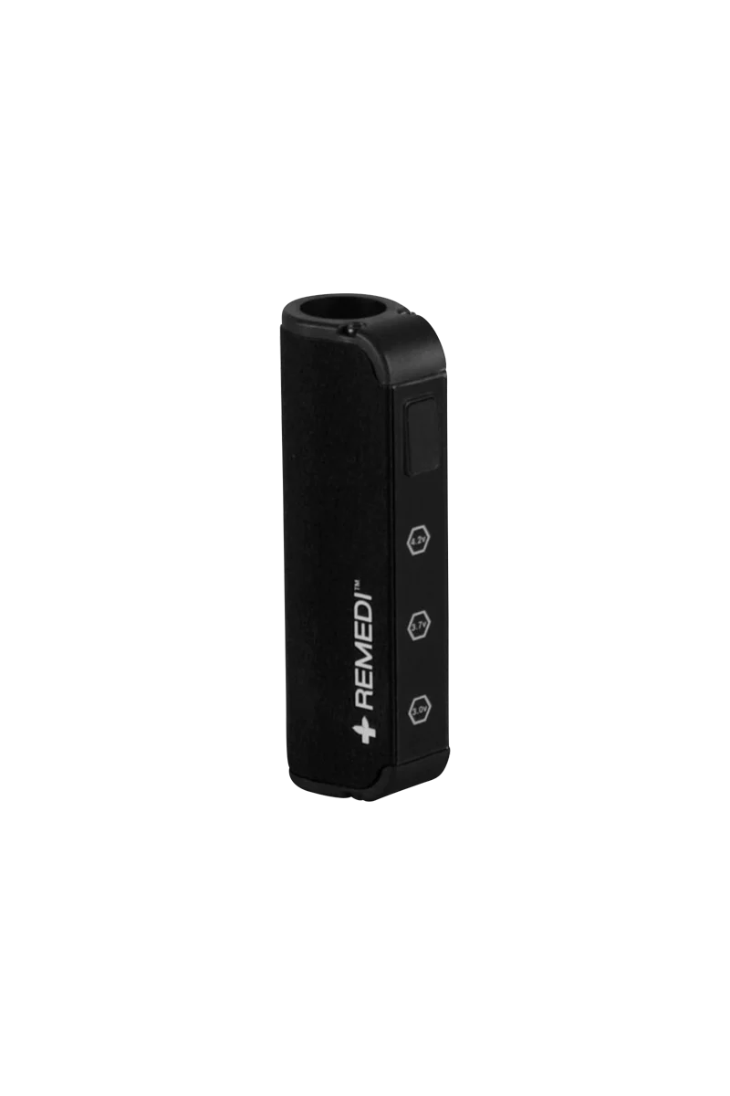 Pulsar ReMEDI M2 Variable Voltage Battery in Black, 450mAh for Concentrates, Side View