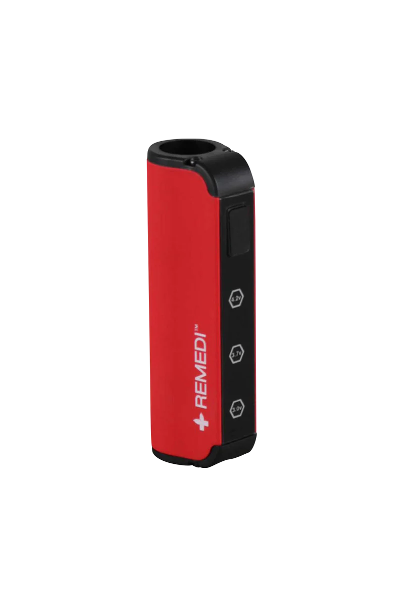 Pulsar ReMEDI M2 red variable voltage battery for vaporizers, 450mAh, side view