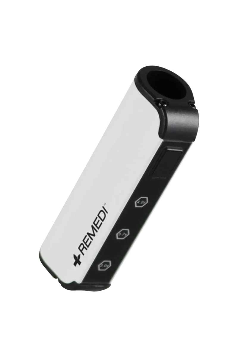 Pulsar ReMEDI M2 450mAh variable voltage battery for vaporizers, angled view on white background