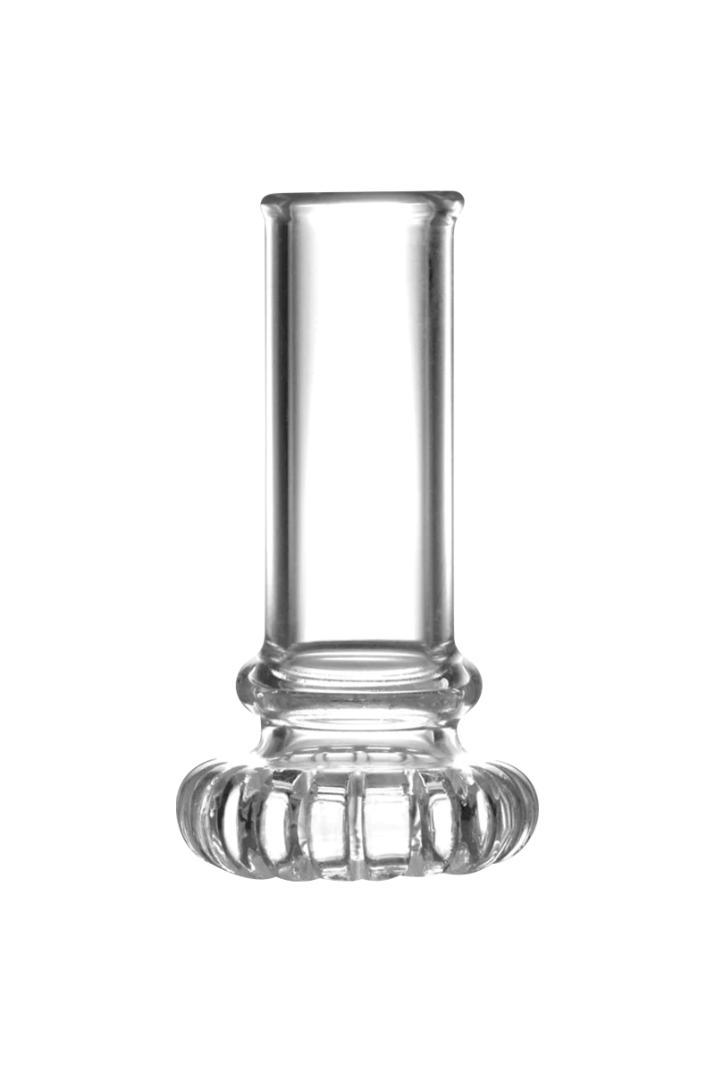 Pulsar RoK Disc Perc Replacement Downstem in Borosilicate Glass, Front View on White