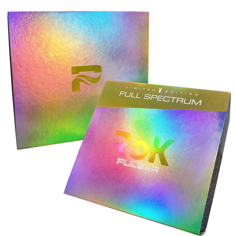 Pulsar RöK Electric Dab Rig Limited Edition packaging with holographic design