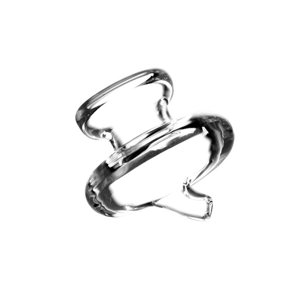 Pulsar RoK Oil Carb Cap made of Borosilicate Glass, 29mm, for Electric Dab Rigs, Isolated on White