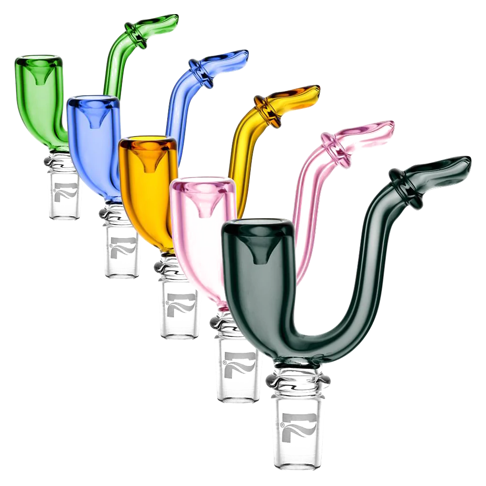 Assorted Pulsar Sherlock Deco Glass Bowl Slides for Bongs in Various Colors