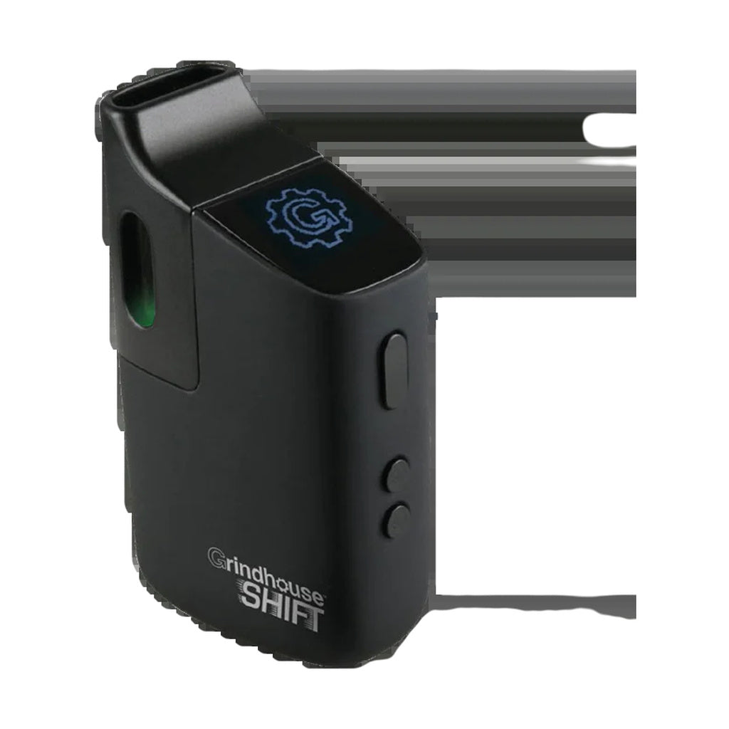 Pulsar Shift Vaporizer side view, 3" compact black quartz battery-powered for dry herbs and concentrates