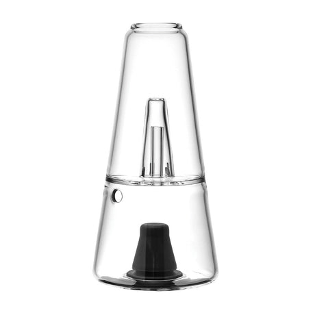 Pulsar Sipper Bubbler Cup, 6.5" Borosilicate Glass, Front View on Seamless White Background