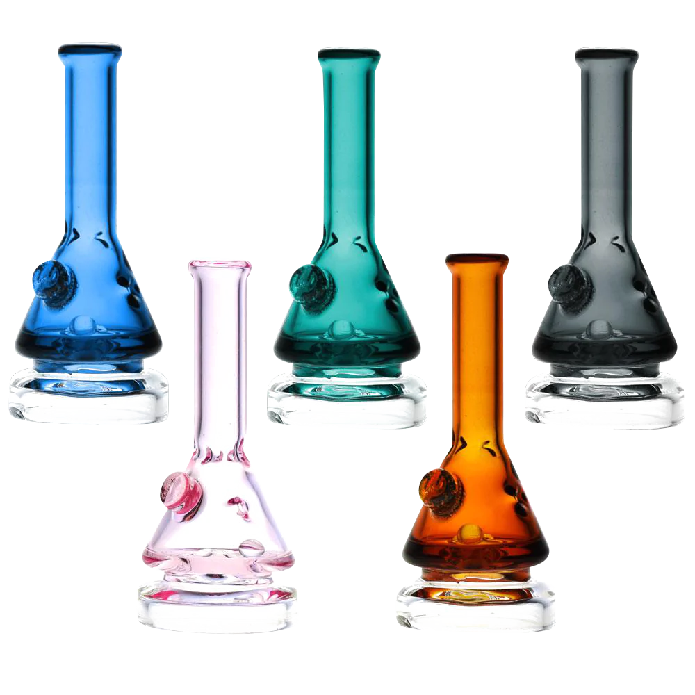 Pulsar Spinning Beaker Enail Banger Caps in various colors with heavy wall borosilicate glass