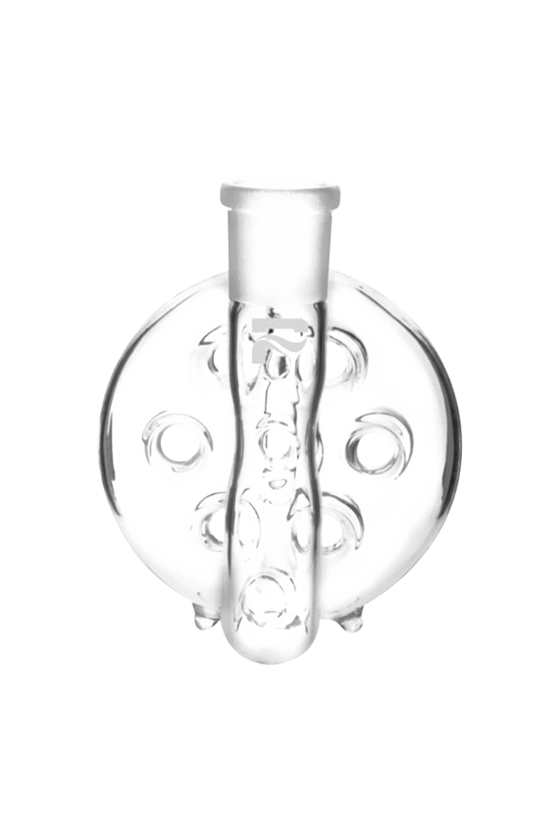 Pulsar Swiss Perc Ash Catcher made of Borosilicate Glass, 90 Degree Joint Angle, Front View