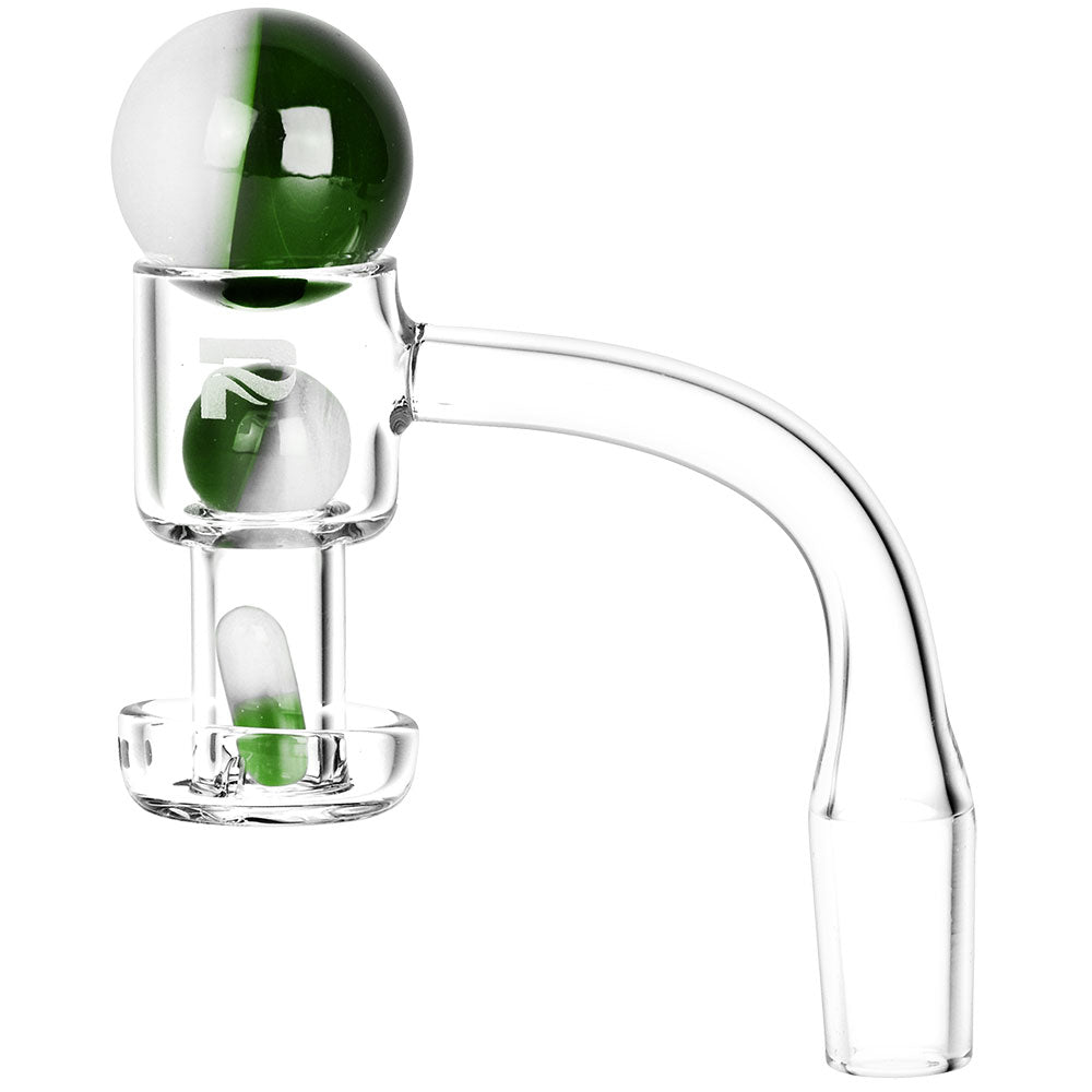 Pulsar Terp Slurper Bi-color Set for Dab Rigs, 4pc with Banger, 14mm Joint, Side View