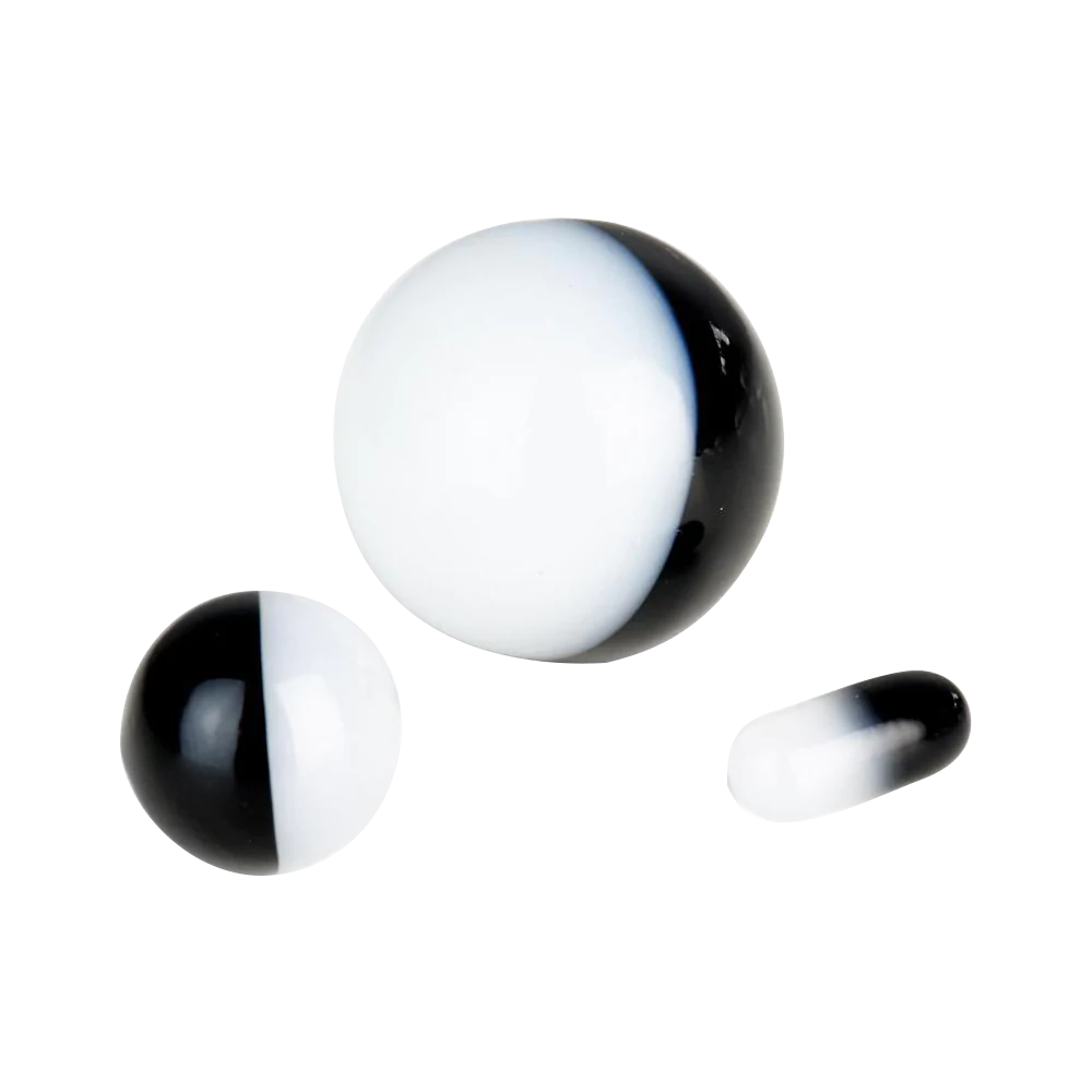 Pulsar Terp Slurper Bicolor Set for Dab Rigs, Borosilicate Glass, Top View