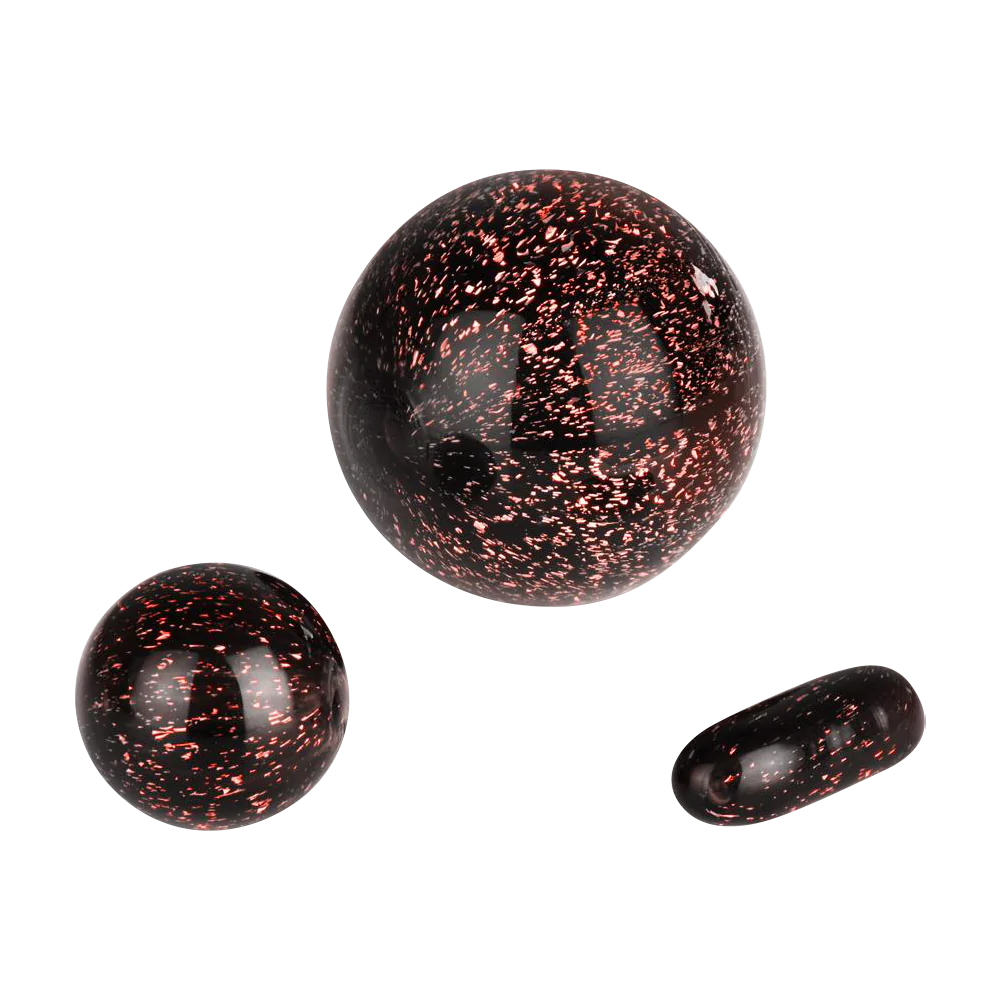 Pulsar Terp Slurper Dichro Set for Dab Rigs, featuring borosilicate glass with sparkling accents