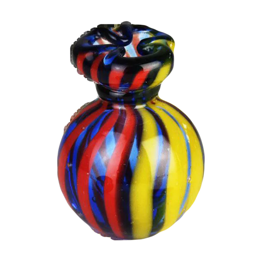 Pulsar Terp Slurper Set with multi-striped borosilicate glass, ideal for concentrates