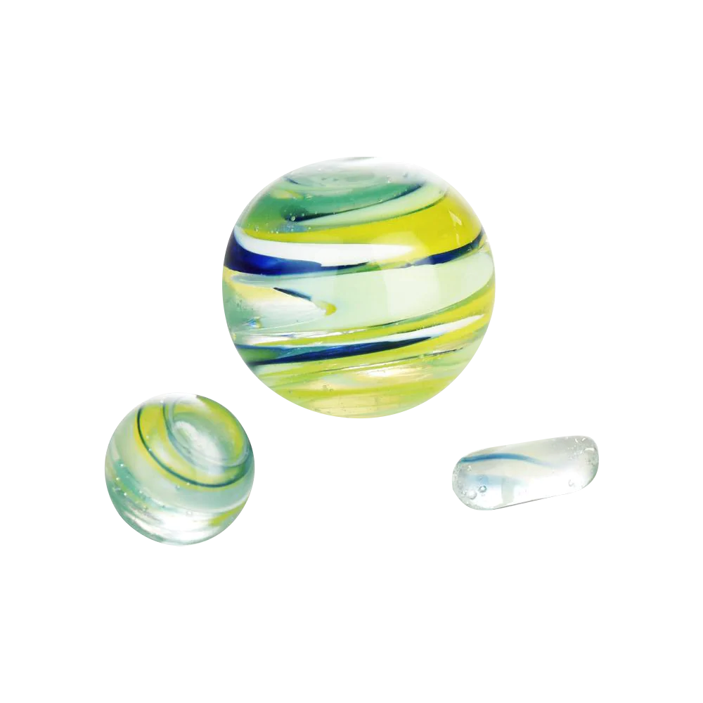 Pulsar Terp Slurper Set with Ribbon Swirl Design, Borosilicate Glass, for Concentrates