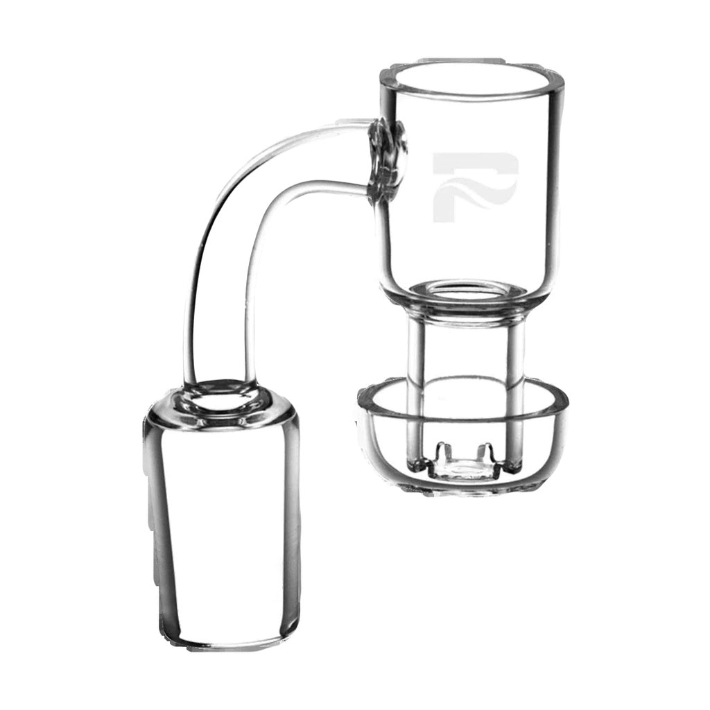 Pulsar Terp Vacuum Banger made of Quartz, side view showcasing the 90-degree design