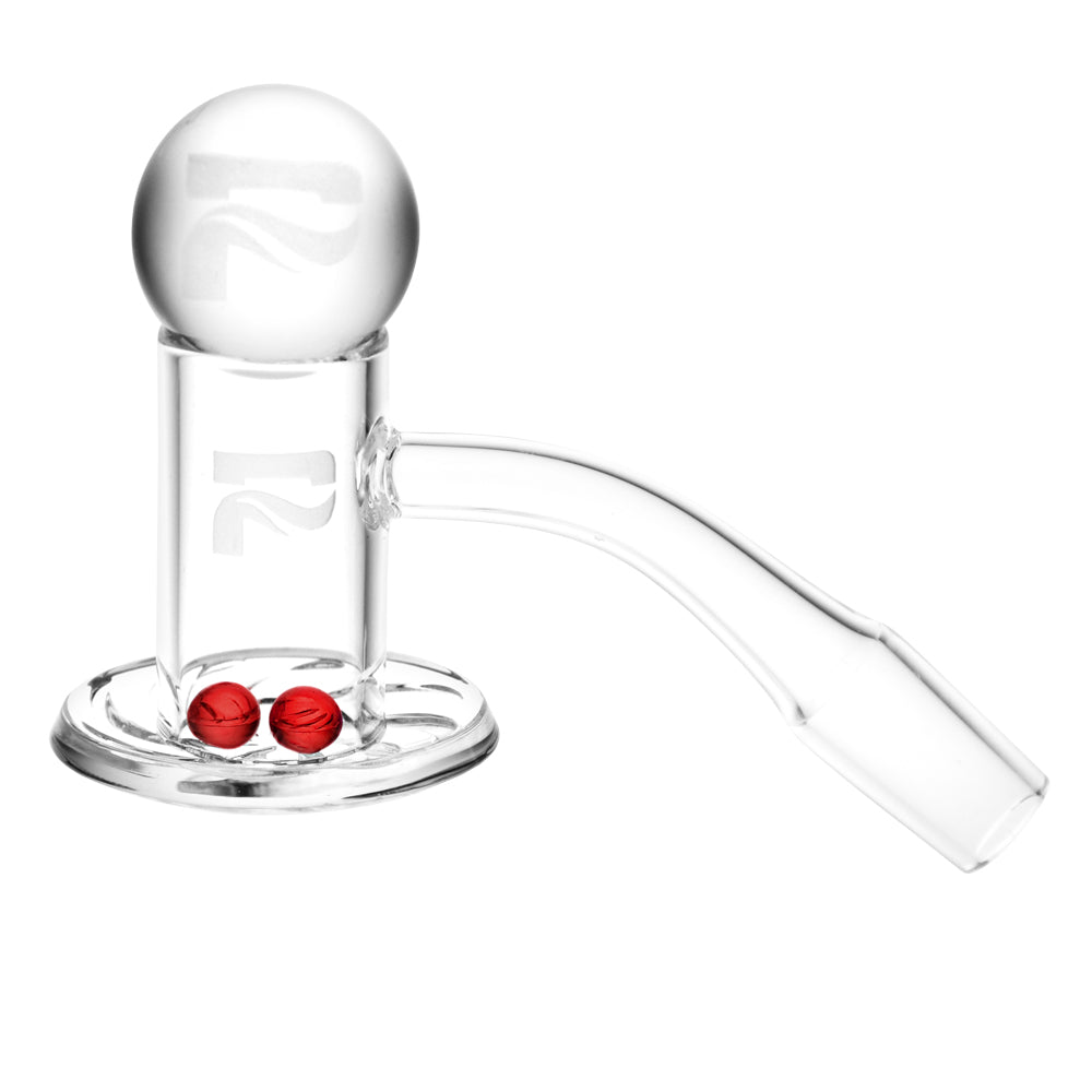 Pulsar Tornado Banger with Ball Set at 45 Degree Angle for Dab Rigs, Clear Quartz Material