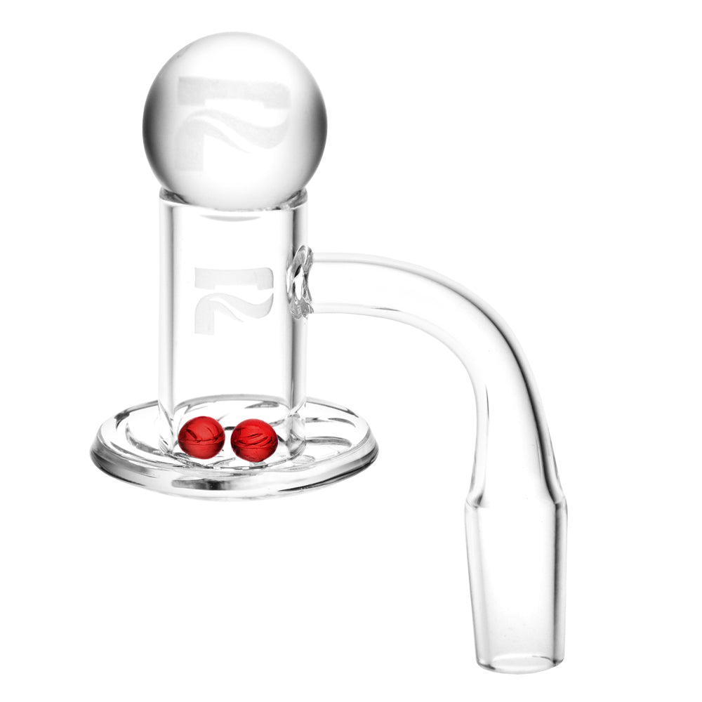 Pulsar Quartz Tornado Banger & Ball Set, 90 Degree Joint Angle, for Dab Rigs, Front View