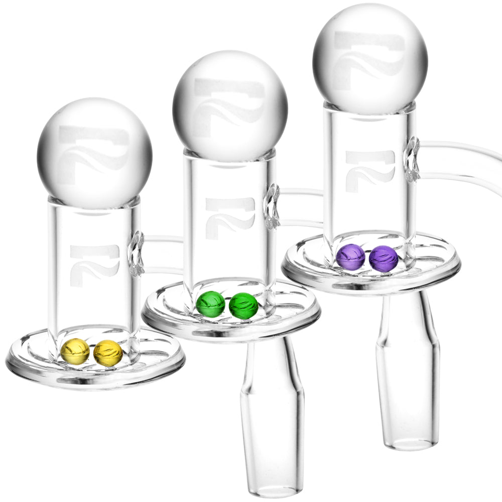 Pulsar Tornado Banger & Ball Set for Dab Rigs, Quartz Material, 45 & 90 Degree Joints