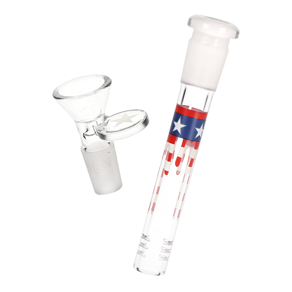 Pulsar Uncle Eagle Sam Beaker Glass Water Pipe | 9.75" | 14mm F