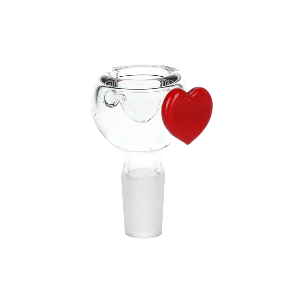 Pulsar Valentine's Heart Vase Glass Water Pipe | 8.25" | 14mm F