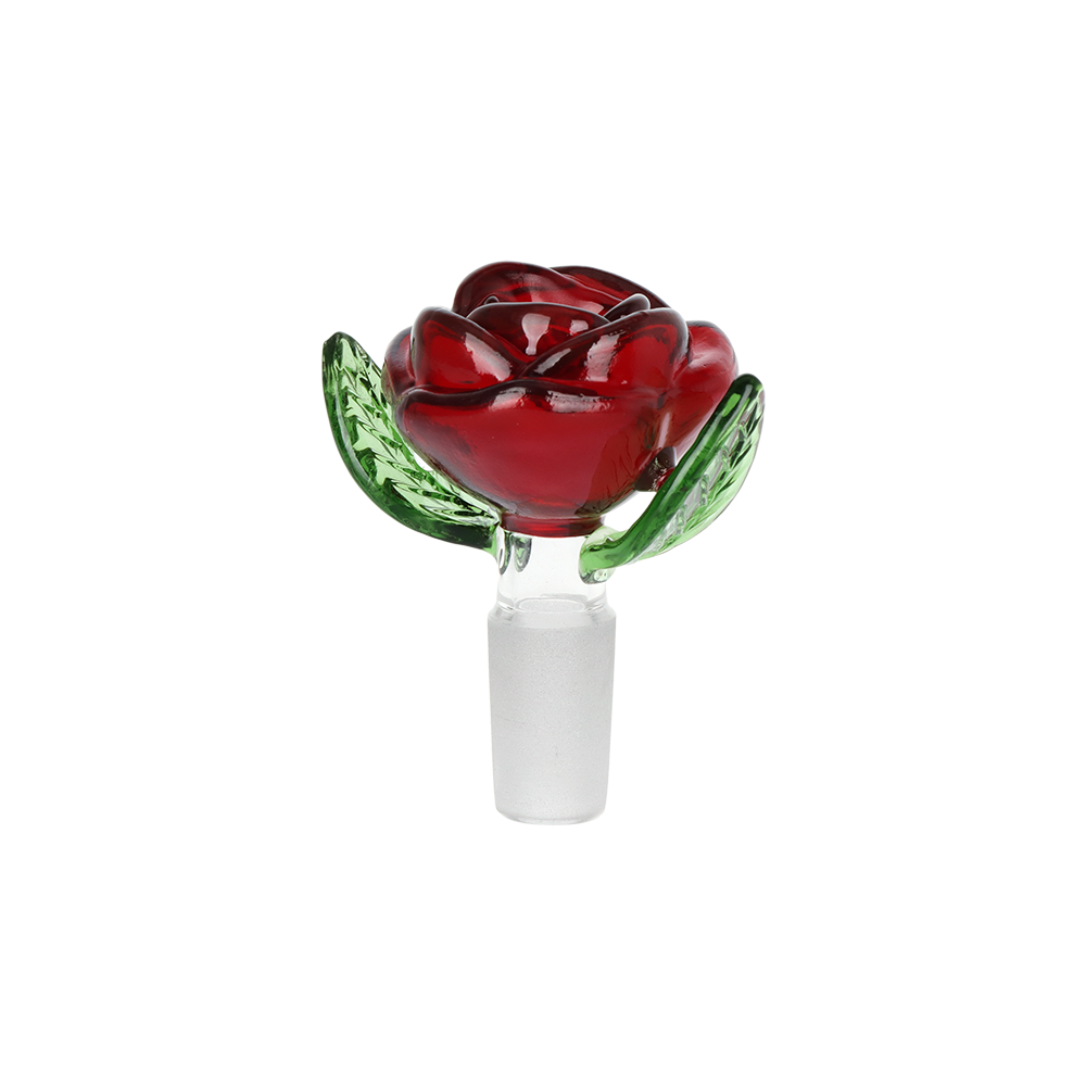 Pulsar Valentine's Hearts 'n' Roses Glass Herb Pipe Duo | 10" | 14mm F