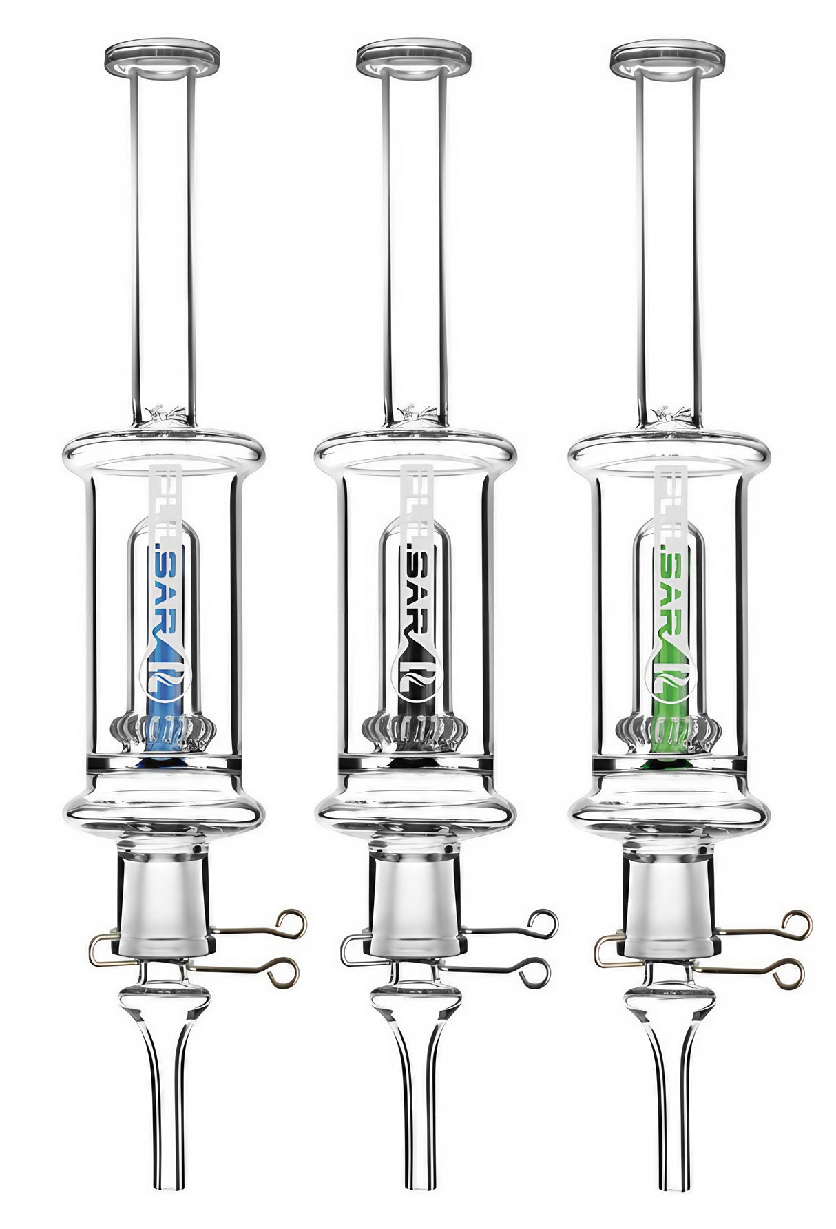 Pulsar Vapor Vessel Kit V2 hand pipes for concentrates, borosilicate glass with quartz tip, 11" tall