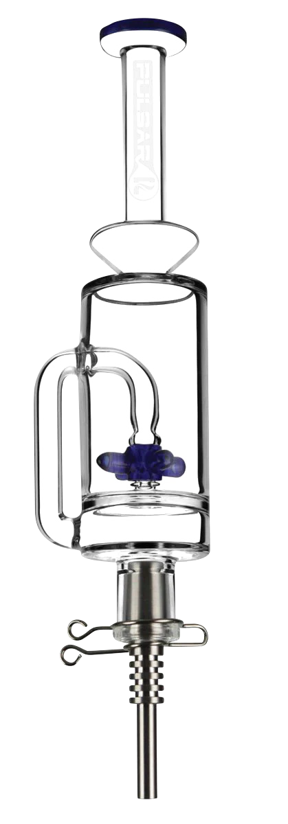 Pulsar Vapor Vessel with Propeller Perc, Titanium Tip, for Concentrates, Front View