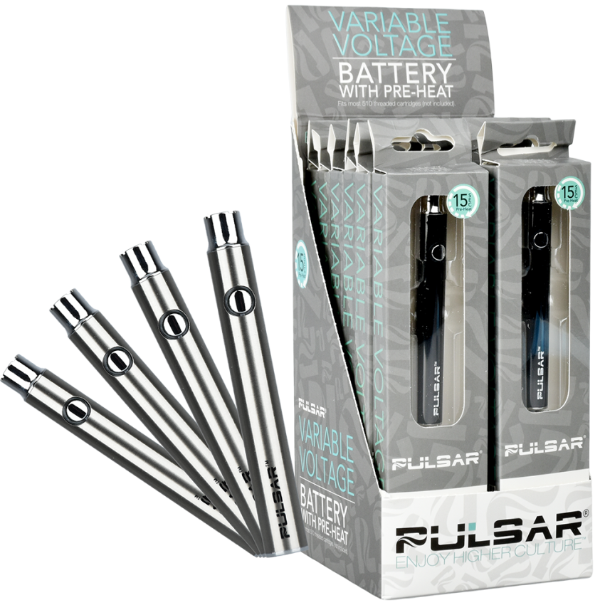 Pulsar Variable Voltage Click Button 510 Battery - 350mAh