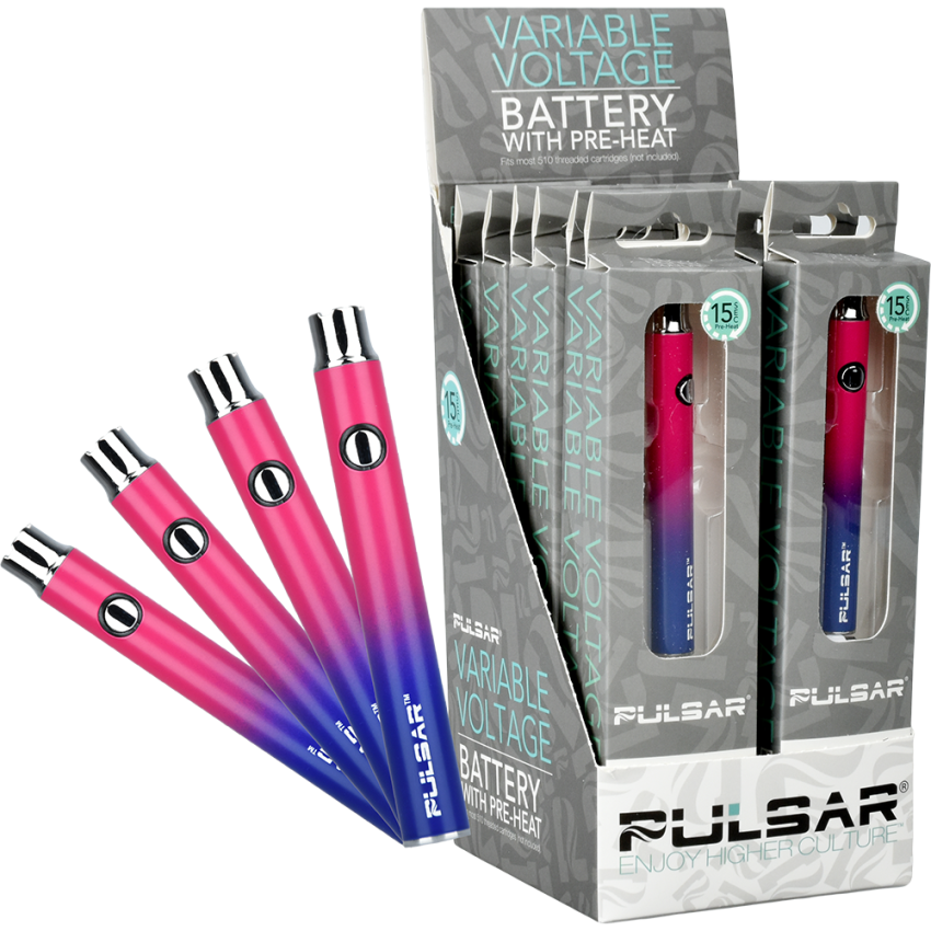 Pulsar Variable Voltage Click Button 510 Battery - 350mAh