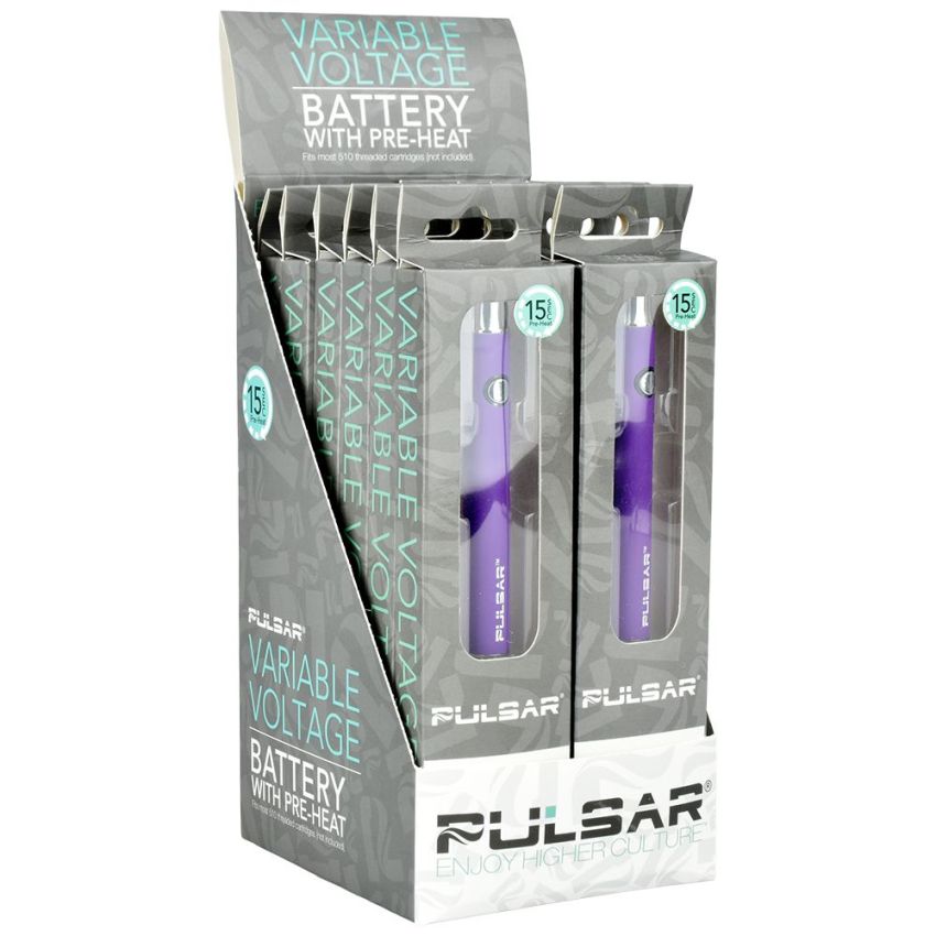 Pulsar Variable Voltage Click Button 510 Battery - 350mAh
