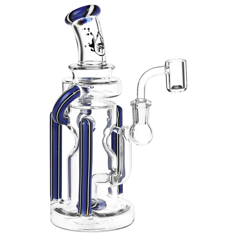 Pulsar Wig Wag Space Station Recycler Glass Dab Rig | 8.5" | 14mm F