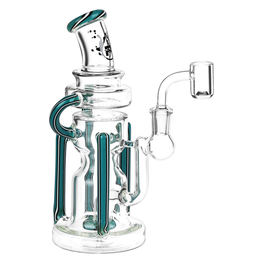 Pulsar Wig Wag Space Station Recycler Glass Dab Rig | 8.5" | 14mm F