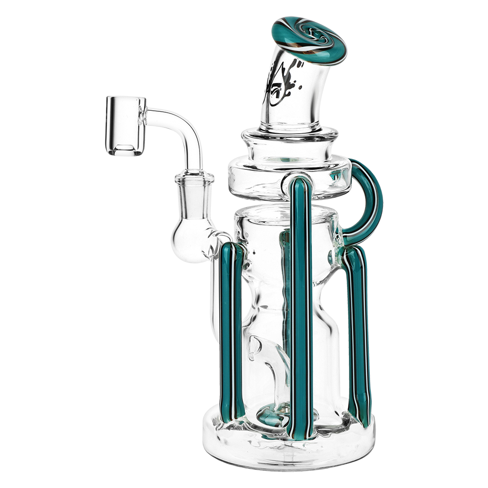 Pulsar Wig Wag Space Station Recycler Glass Dab Rig | 8.5" | 14mm F