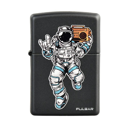 Pulsar Zippo Lighter Series 3 with Space Jam Design - Front View on Seamless White