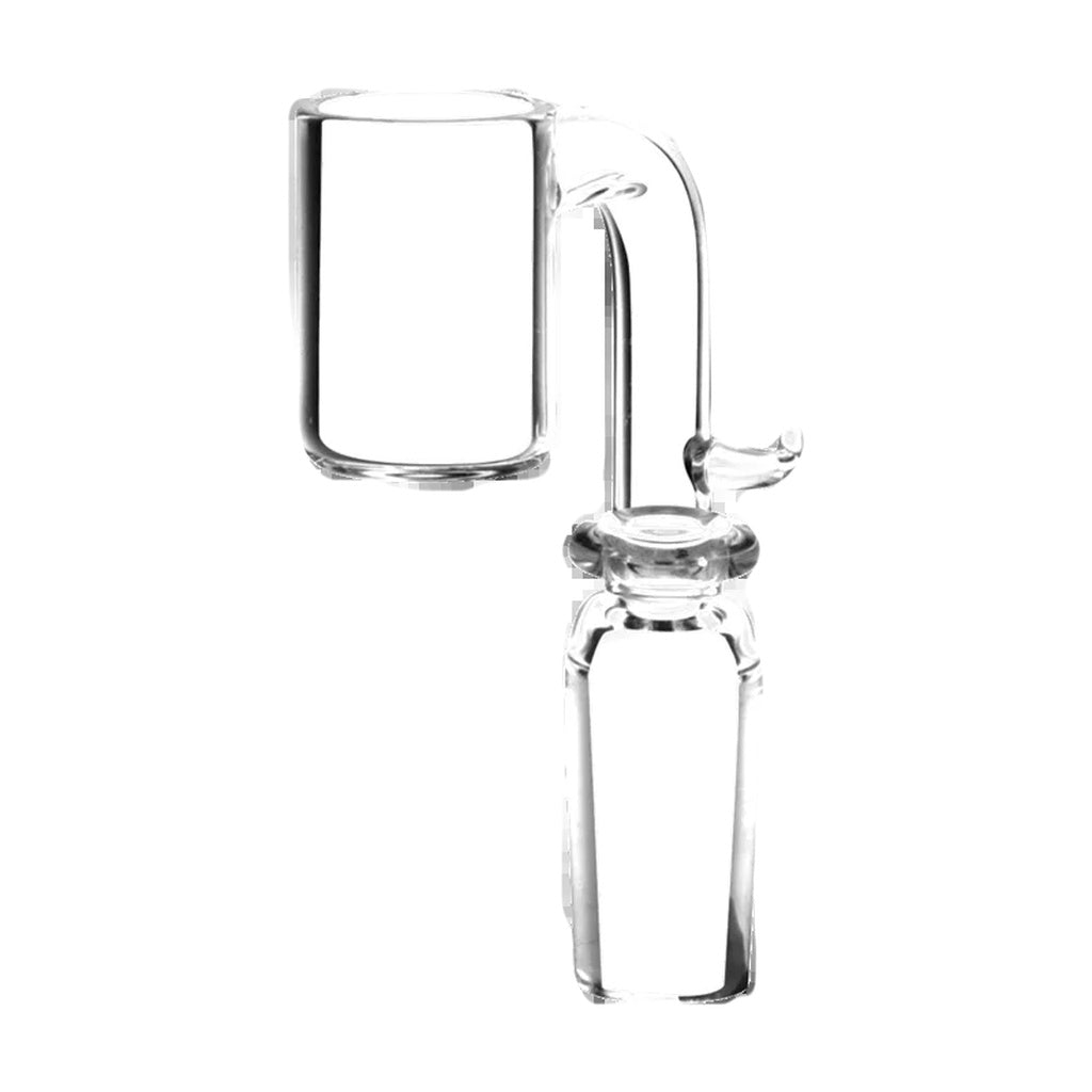 Quartz Banger for 20mm E-Nail Coils, clear, side view on white background