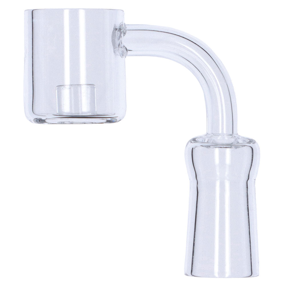 Quartz Core Reactor Banger with Polished Female Joint for Dab Rigs, 90 Degree Angle, Clear