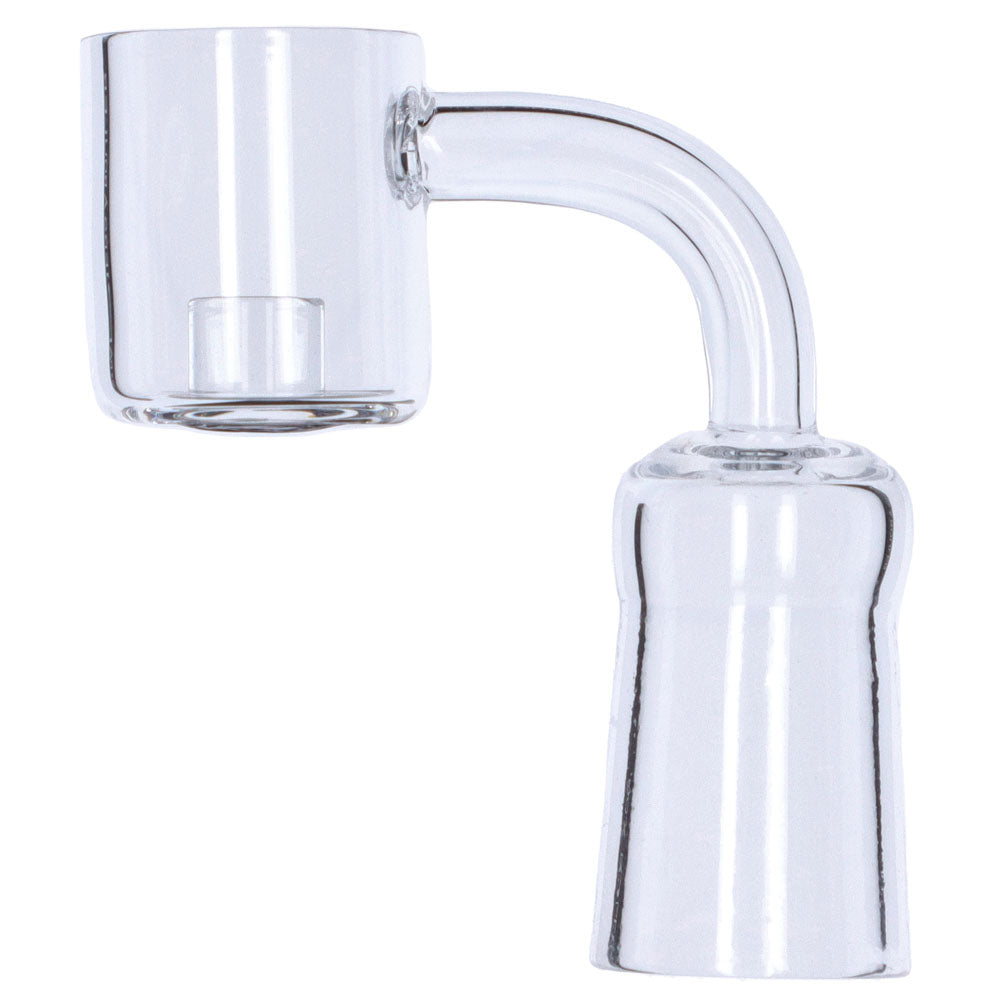 Clear Quartz Core Reactor Banger with Polished Female Joint for Dab Rigs, 90 Degree Angle