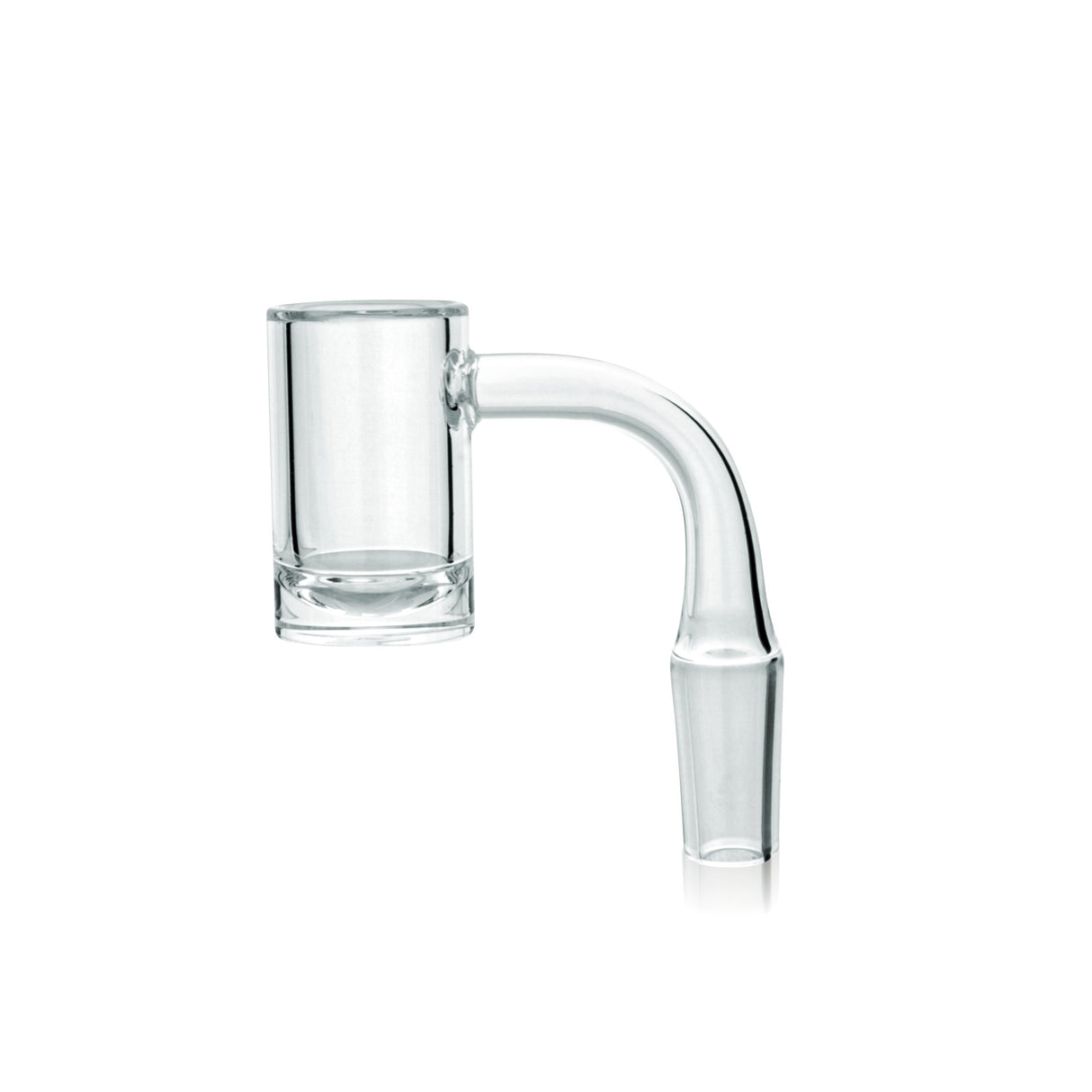 MAV Glass Quartz Flat Bucket Banger, 25mm Thick Bottom, Clear Side View