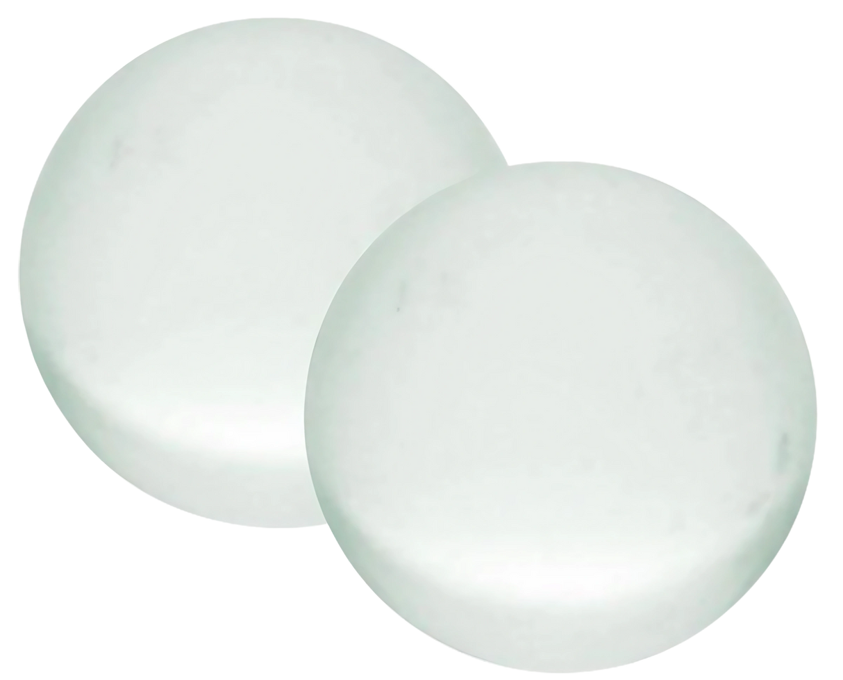 Quartz Glow in the Dark Terp Beads 2-Pack, UV Reactive, for Dab Rigs - Top View