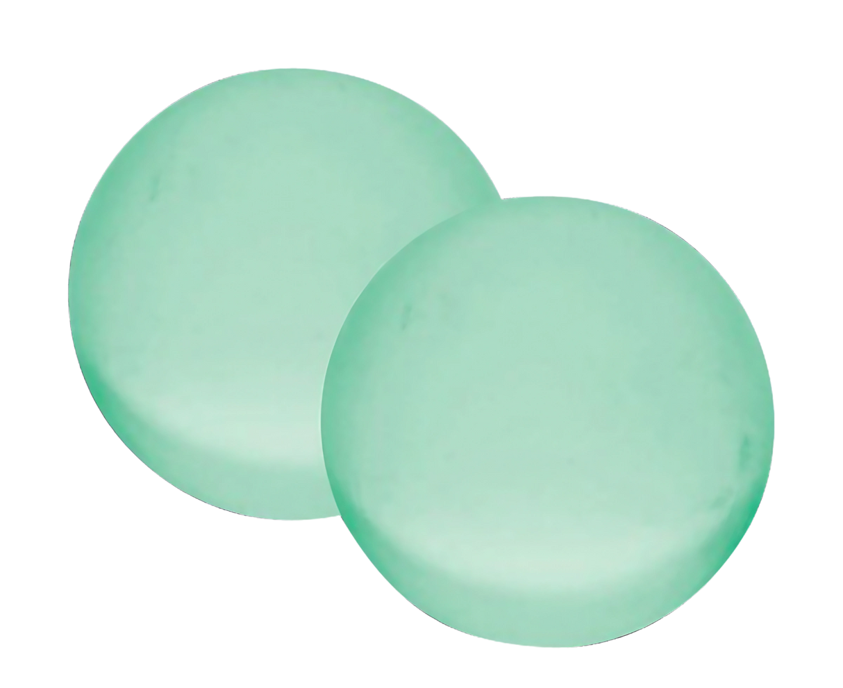 Quartz Glow in the Dark Terp Beads 2 Pack for Dab Rigs, UV Reactive, Top View