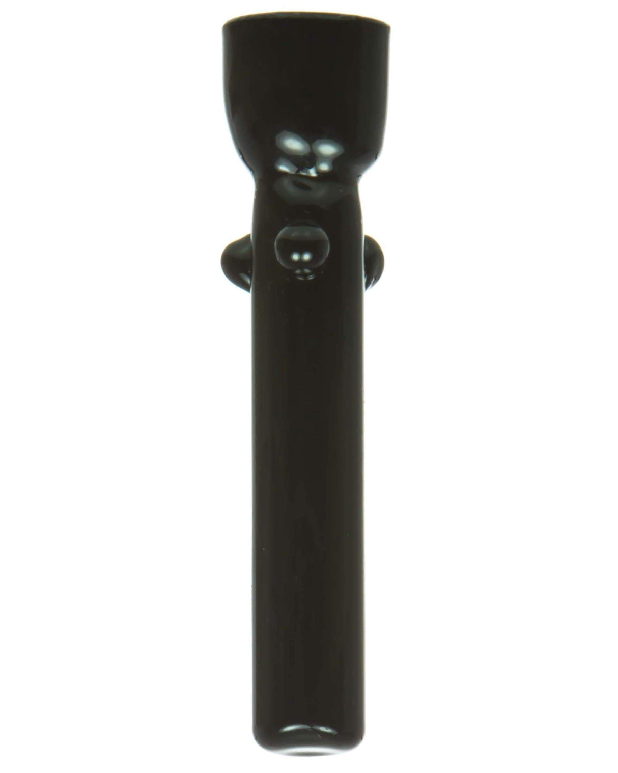 Valiant Distribution Rainbow Glass Dab Nail in Black, 18mm, Front View on White Background