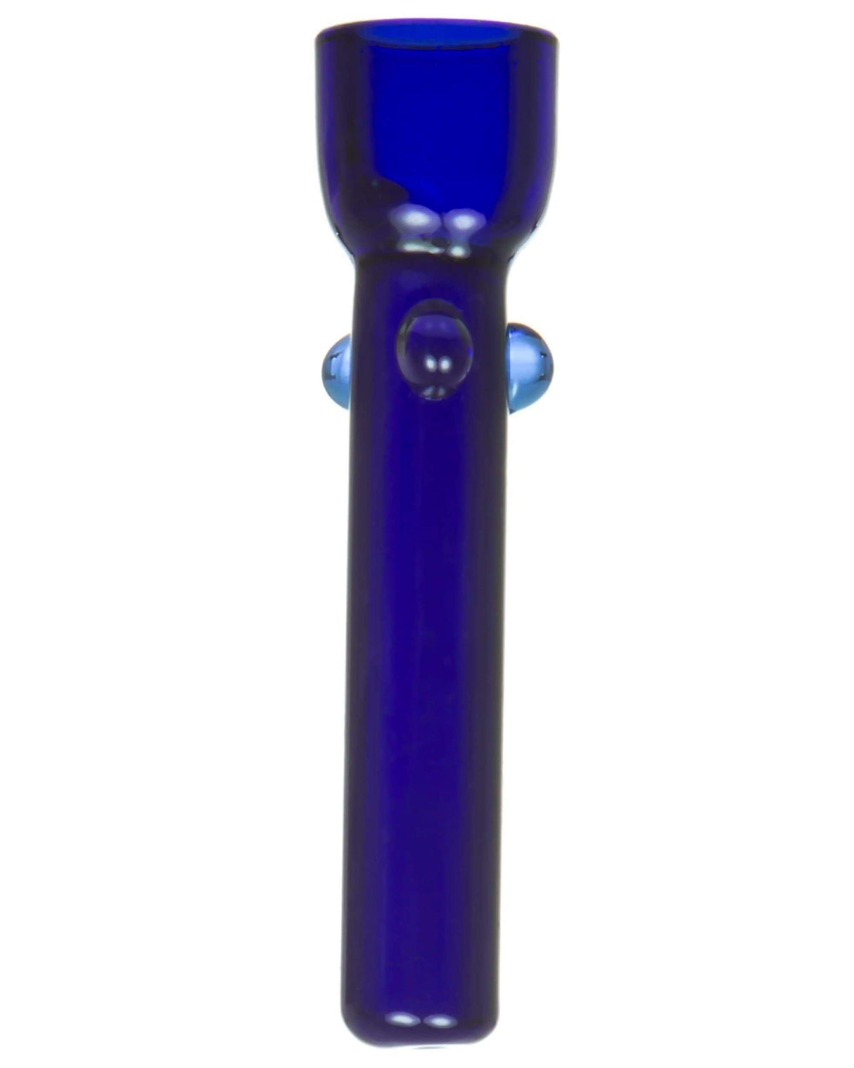 Valiant Distribution Rainbow Glass Dab Nail in Blue, 18mm, Front View for Dab Rigs