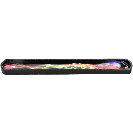 Polyresin Rainbow Smoke Incense Burner front view on a seamless white background