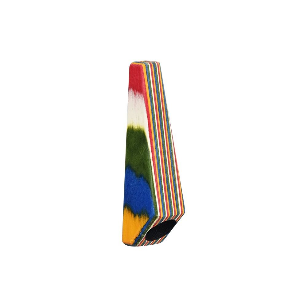 Rainbow Wooden Hand Pipe | 3" | 25ct Jar