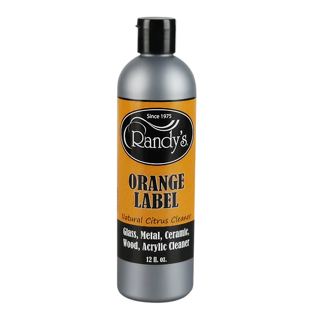 Randy's Orange Label 12oz Natural Citrus Cleaner for Bongs and Pipes, Front View