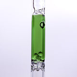 The Stash Shack Rattler Glass Cooling Stem for DynaVap, green variant, close-up view