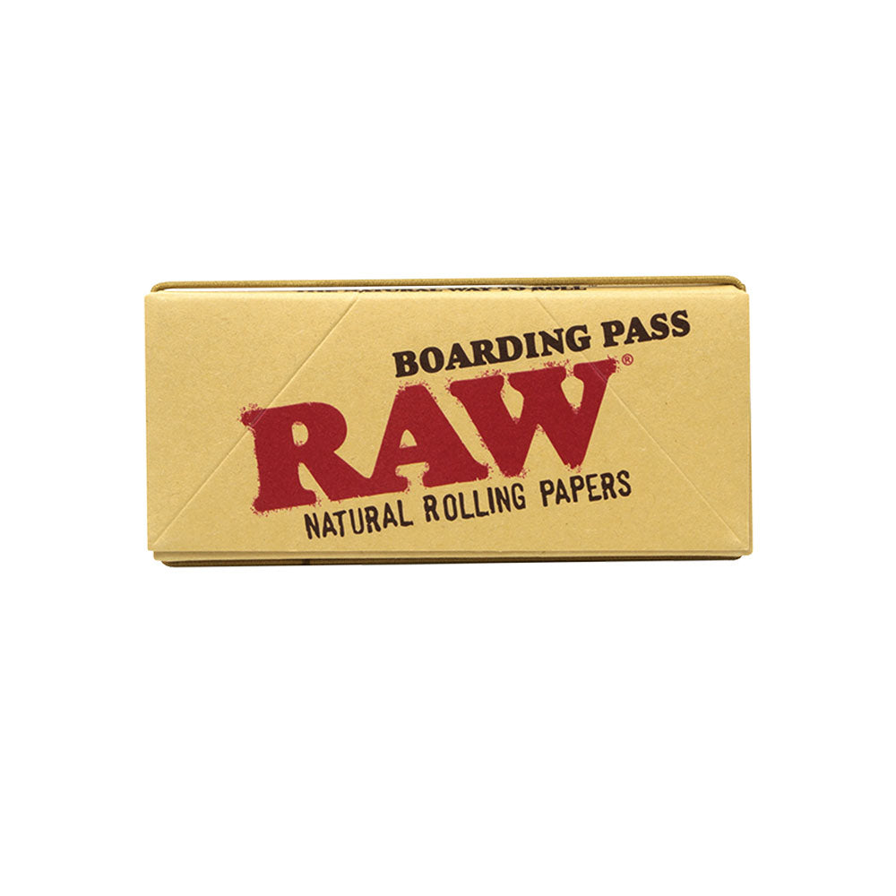 RAW Boarding Pass Grinder & Rolling Tray front view on white background
